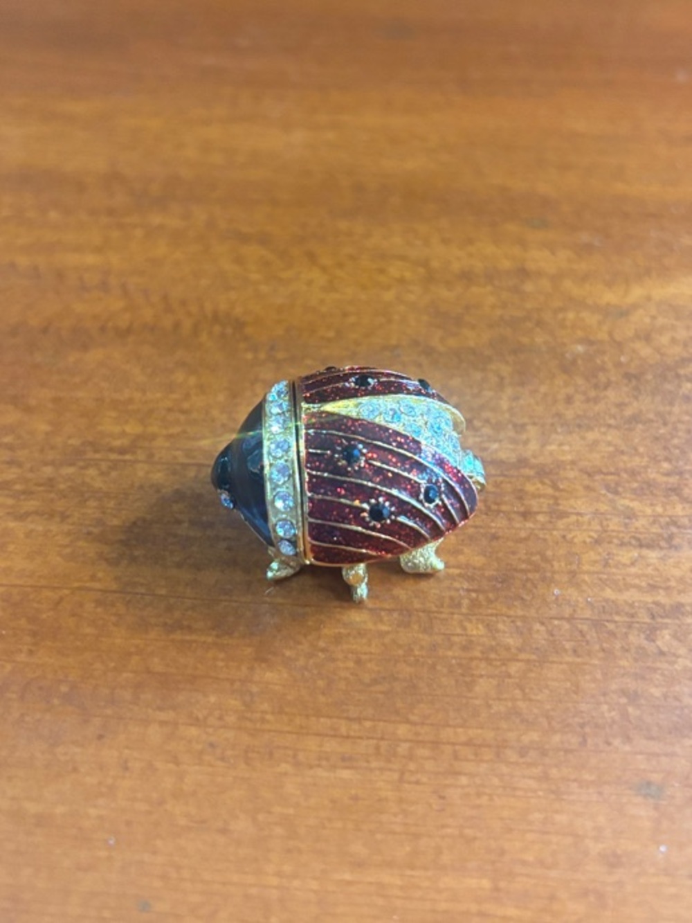 Miniature Kingspoint Ladybug Trinket Box